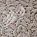 TÉLOUET - KASBAH du GLAOUI : décors (motif floral rare)