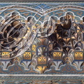 CASABLANCA - PALAIS ROYAL - Dar Ouma : décor en bois sculpté peint et doré (mouqarnas zouackés)