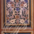 MARRAKECH - Palais de la Bahia : panneau de porte en bois peint (zouacké)