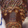 MARRAKECH - Musée DAR SI SAID : décor en bois peint (mouqarnas zouackés)