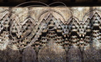 TELOUET - KASBAH du GLAOUI : mouqarnas en bois peint (zouack) 