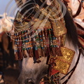 FANTASIA (Maroc) - harnachement de tête orné de fils d'or