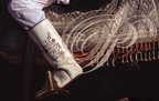 FANTASIA (Maroc) - vêtement du cavalier : les bottes en cuir brodé