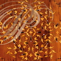 ESSAOUIRA - artisanat : marquetterie de bois de citronnier sur du bois de thuya