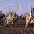 FANTASIA (Maroc) - les cavaliers avant la charge  