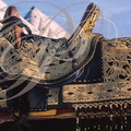 FANTASIA (Maroc) - harnachement : selle brodée aux fils d'or    