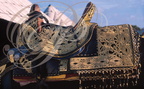 FANTASIA (Maroc) - harnachement : selle brodée aux fils d'or    