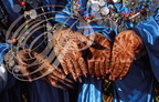 AGADIR - Folkore TISSINT (mains peintes au henné)
