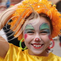 VALENCE d'AGEN - la GAI PRIDE 2014 : portrait (fillette au visage peint et perruque orange) 