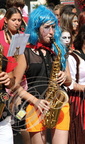 VALENCE d'AGEN - la GAI PRIDE 2014 : portrait (joueuses de saxophone alto) 