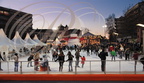 MONTAUBAN - esplanade des Fontaines : la patinoire aménagée pendant les fêtes de fin d'année