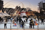 MONTAUBAN - esplanade des Fontaines : la patinoire aménagée pendant les fêtes de fin d'année