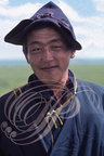 CHINE (MONGOLIE INTÉRIEURE) - ouest du Grand Khingan : nomade de la steppe, gardien de chevaux (portrait)