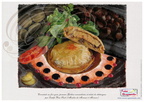 SET de TABLE - TOILES GOURMANDES : croustade au foie gras