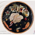 SET de TABLE - TOILES GOURMANDES : Foie gras au homard