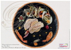 SET de TABLE - TOILES GOURMANDES : Foie gras au homard