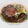 TOILE GOURMANDE : Tournedos d'aiguillettes de CANARD, sauce daube de CÈPES (Le Moulin de Maubec à Maubec - 82) 
