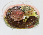 TOILE GOURMANDE : Tournedos d'aiguillettes de CANARD, sauce daube de CÈPES (Le Moulin de Maubec à Maubec - 82) 