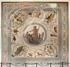 TUNIS - musée du BARDO : salle de Dougga (le triomphe de Neptune et les quatre saisons - fin IIe siècle)