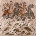 TUNIS - musée du BARDO : salle d'Ulysse (détail) 