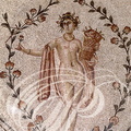 TUNIS - musée du BARDO : salle de Dougga (le triomphe de Neptune et les quatre saisons - fin IIe siècle - détail)