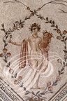 TUNIS - musée du BARDO : salle de Dougga (le triomphe de Neptune et les quatre saisons - fin IIe siècle - détail)