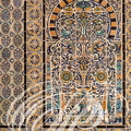 TUNIS - musée du BARDO : salle de Virgile (céramiques murales - détail)