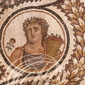 TUNIS - musée du BARDO : salle de Virgile (détail de mosaïque)