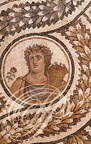 TUNIS - musée du BARDO : salle de Virgile (détail de mosaïque)