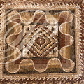 BULLA REGIA - maison d'Amphitrite (détail de mosaïque)