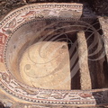 BULLA REGIA - thermes des Venantii : baignoire sabot décorée de mosaïque
