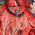 CARNAVAL DE VENISE 2015 - détail de costume (robe rouge)