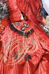 CARNAVAL DE VENISE 2015 - détail de costume (robe rouge)