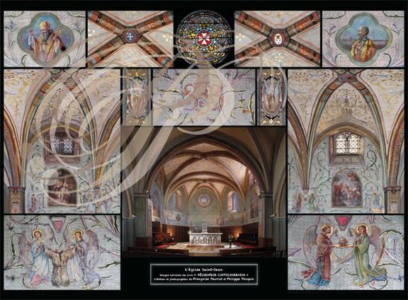 CASTELSARRASIN - Église Saint-Jean : le chœur et les fresques