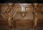 AUBAZINE - église abbatiale : stalles (fin XVIIIe siècle)