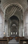AUBAZINE - église abbatiale cistercienne romane (XIIe siècle) - la nef centrale