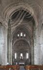 AUBAZINE - église abbatiale cistercienne romane (XIIe siècle) - la nef centrale