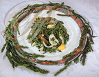 Salade tarnaise traditionnelle aux responchons, œufs durs et lardons (L'Hostellerie du Parc de Claude Izard aux Cabannes - 81)