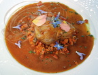 CAILLES en crépine, sauce Madère et brunoise de carottes (Auberge de Benges à Collonges-la-Rouge - 19)
