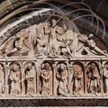 COLLONGES-LA-ROUGE - église Saint-Pierre : le tympan
