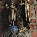 COLLONGES-LA-ROUGE - église Saint-Pierre : statue polychrome de Notre-Dame de Collonges