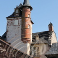 COLLONGES-LA-ROUGE - Castel de Maussac (début XVIe siècle) : tourelle en poivrière