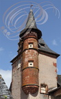 COLLONGES-LA-ROUGE - Castel de Maussac (debut XVIe siècle) : tourelle en poivrière 