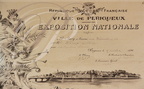 Distillerie DENOIX à Brive-la-Gaillarde (19) - diplôme (médaille d'or) : exposition nationale en 1896 à Périgueux