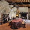 CASTELNAU-DE-MONTMIRAL - Château de MAYRAGUES : la salle à manger pour les petits déjeuners des chambres d'hôtes