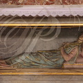 GRENADE - église Notre-Dame de l'Assomption : gisant de sainte Philomène en bois peint et doré