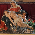 GRENADE - église Notre-Dame de l'Assomption : Piéta en bois polychrome sculptée par l'atelier François Lucas (moitié XVIIIe siècle)