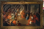 GRENADE - église Notre-Dame de l'Assomption : Tableau provenant de l Abbaye de Grand Selve (la présentation de Marie au temple - fin XVIIIe siècle)