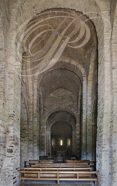AMBIALET - Chapelle romane Notre-Dame de l'Auder (XIe siècle) : la nef
