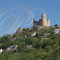 NAJAC - la forteresse royale (XIIe et XIIIe siècles) dominant le village (face sud)